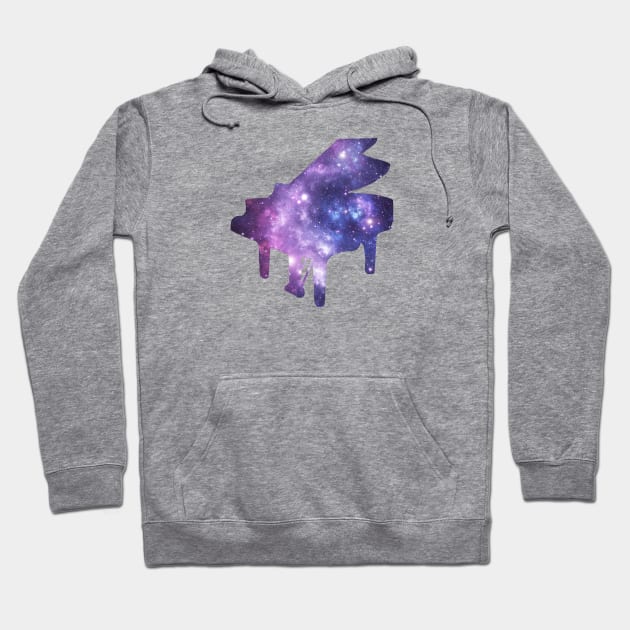 Space Piano Hoodie by designed2teach